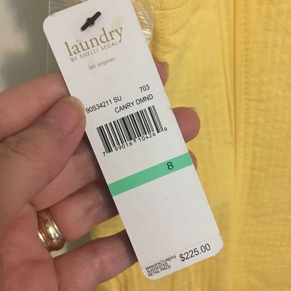 Laundry by Shelli Segal yellow strapless dress - Picture 7 of 8